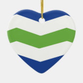 Flagge von Burlington, Vermont Keramik Ornament (Vorne)