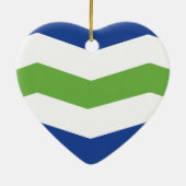 Flagge von Burlington, Vermont Keramik Ornament (Hinten)