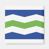 Flagge von Burlington, Vermont Magnet (Vorne)