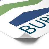 Flagge von Burlington, Vermont Poster (Ecke)