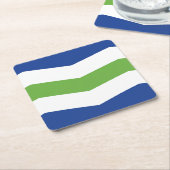 Flagge von Burlington, Vermont Rechteckiger Pappuntersetzer (angewinkelt)