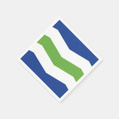 Flagge von Burlington, Vermont Serviette (Ecke)