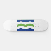 Flagge von Burlington, Vermont Skateboard (Horizontal)