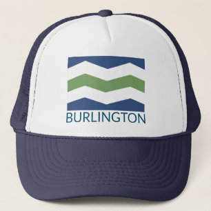 Flagge von Burlington, Vermont Truckerkappe