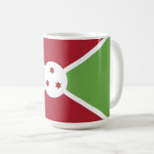 Flagge von Burundi Kaffeetasse (VorderseiteRechts)