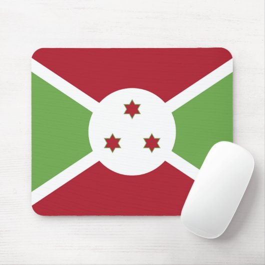 Flagge von Burundi Mousepad (Mit Mouse)