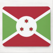 Flagge von Burundi Mousepad (Vorne)