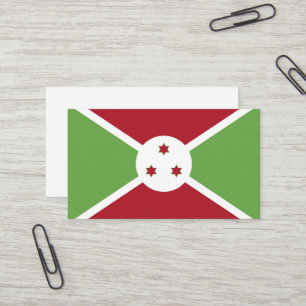 Flagge von Burundi Visitenkarte