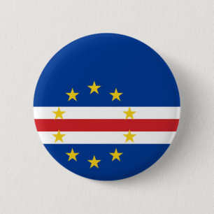 Flagge von Cabo (Kap) Verde auf Button