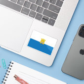 Flagge von Calbuco, Chile Aufkleber (Laptop mit iPhone)