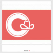 Flagge von Calgary, Alberta Aufkleber (Blatt)