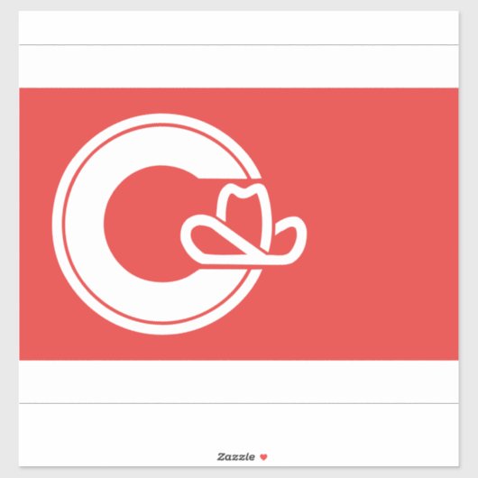 Flagge von Calgary, Alberta Aufkleber (Blatt)