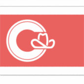 Flagge von Calgary, Alberta Aufkleber (Vorderseite)