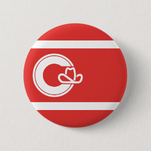 Flagge von Calgary, Alberta Button