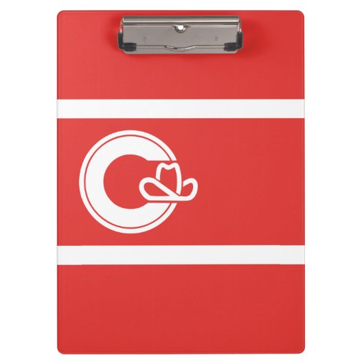 Flagge von Calgary, Alberta Clipboard Klemmbrett (Vorderseite)