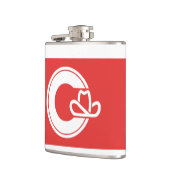 Flagge von Calgary, Alberta Flasche Flachmann (Links)