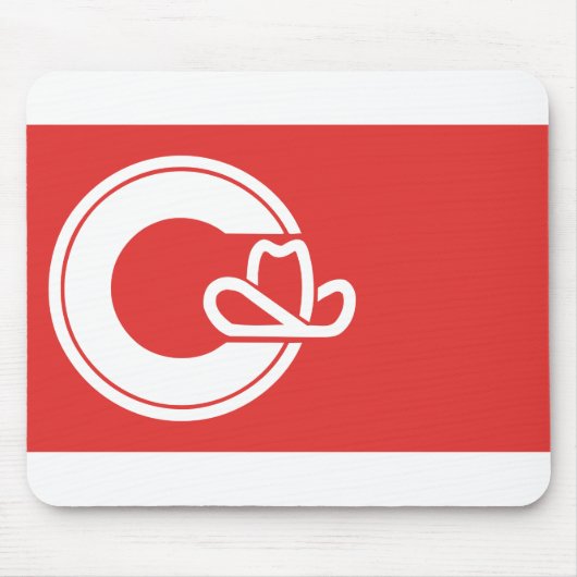 Flagge von Calgary, Alberta Mousepad (Vorne)