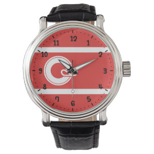 Flagge von Calgary, Alberta Watch Armbanduhr