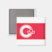 Flagge von Calgary, KANADA Magnet (Vorderseite/Rückseite)