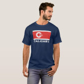 Flagge von Calgary, KANADA T-Shirt (Vorne ganz)