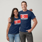 Flagge von Calgary, KANADA T-Shirt (Unisex)