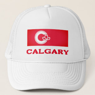 Flagge von Calgary, KANADA Truckerkappe