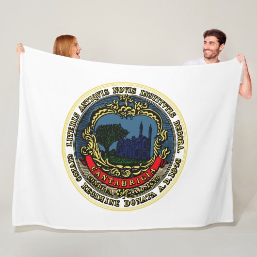 Flagge von Cambridge (Massachusetts) Fleecedecke (Beispiel)