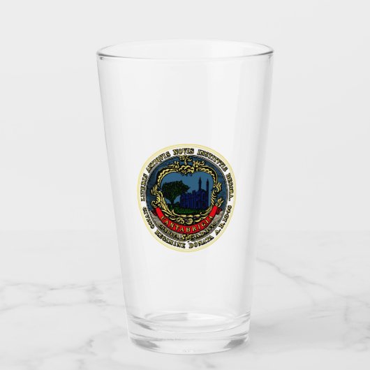Flagge von Cambridge (Massachusetts) Glas (Vorderseite)