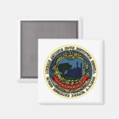 Flagge von Cambridge (Massachusetts) Magnet (Vorderseite/Rückseite)