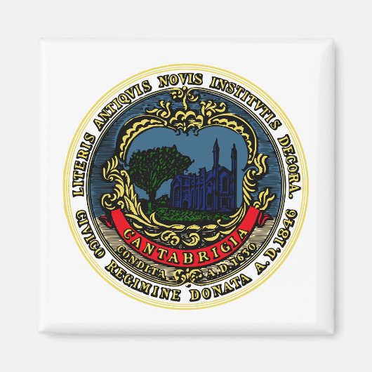 Flagge von Cambridge (Massachusetts) Magnet (Vorne)
