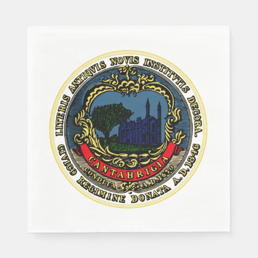 Flagge von Cambridge (Massachusetts) Serviette (Vorderseite)