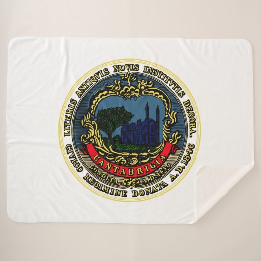 Flagge von Cambridge (Massachusetts) Sherpadecke (Vorderseite (Horizontal))