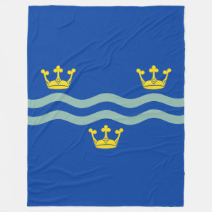Flagge von Cambridgeshire Fleece Blanket