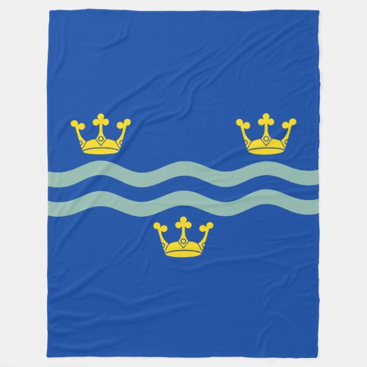 Flagge von Cambridgeshire Fleece Blanket (Vorderseite)