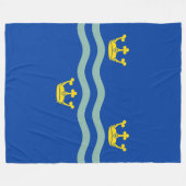 Flagge von Cambridgeshire Fleece Blanket (Vorderseite (Horizontal))