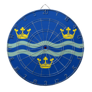 Flagge von Cambridgeshire (Landkreis von England,  Dartscheibe