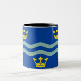Flagge von Cambridgeshire (Landkreis von England,  Zweifarbige Tasse