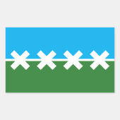 Flagge von Cedar Park, Texas Rechteckiger Aufkleber (Vorderseite)