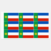 Flagge von Chakassien Etiketten (Blatt)