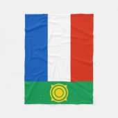 Flagge von Chakassien Fleecedecke (Vorderseite)