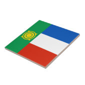 Flagge von Chakassien Fliese (Seite)