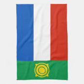 Flagge von Chakassien Geschirrtuch (Vertikal)