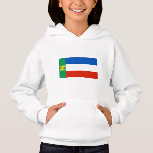 Flagge von Chakassien Hoodie (Vorderseite)