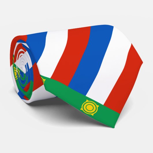 Flagge von Chakassien Krawatte (Gerollt)