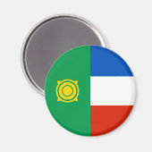 Flagge von Chakassien Magnet (Vorderseite/Rückseite)