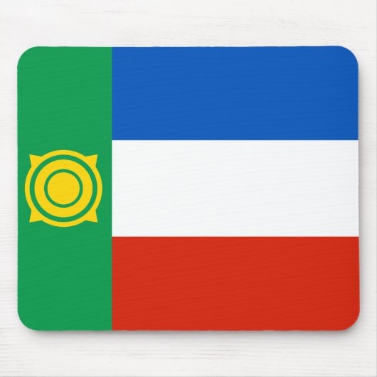 Flagge von Chakassien Mousepad (Vorne)