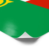 Flagge von Chakassien Poster (Ecke)
