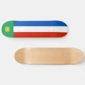 Flagge von Chakassien Skateboard (Horizontal)