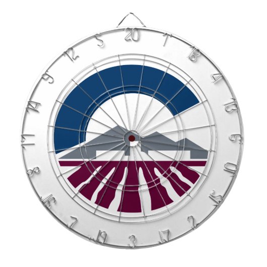 Flagge von Chandler, Arizona Dartscheibe (vorne)