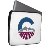 Flagge von Chandler, Arizona Laptopschutzhülle (Vorne Rechts)